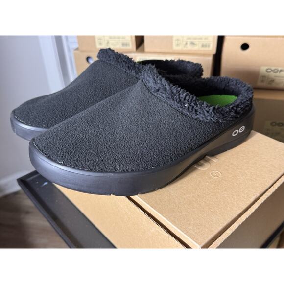 OOFOS OOcoozie Mule Men’s Slip-On Shoes Black Size 12 Comfort Recovery Clogs main image 6